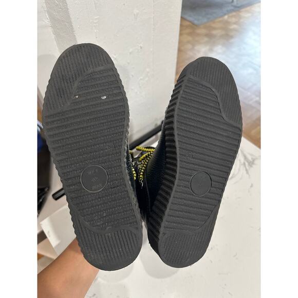 Shoe The Bear Agda Black Leather Hiking Boot Plateau Sole, Size 38, EUC - Picture 6 of 8